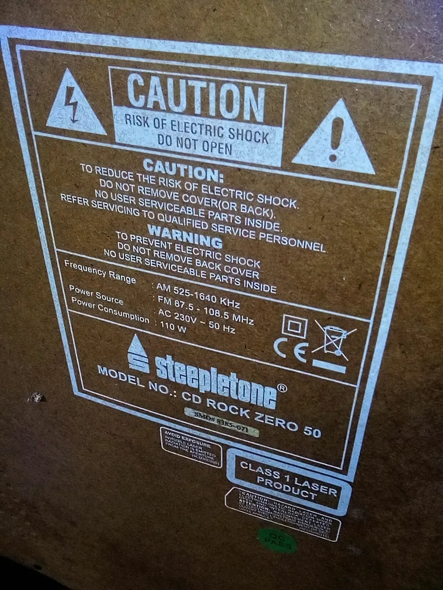 steepletone full size jukebox cd, radio,usb,lights - Image 4