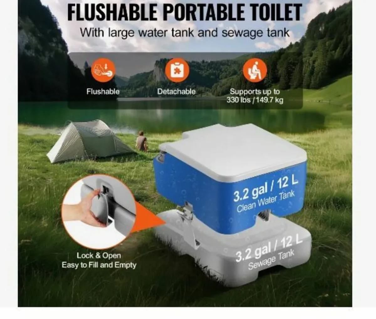 Portable Toilet for Camping - Image 2
