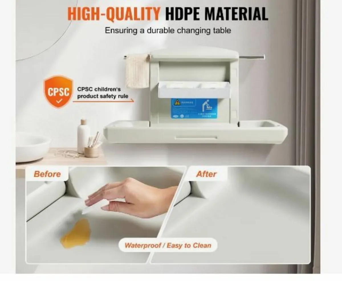 Wall-Mounted Baby Changing Station - Image 2