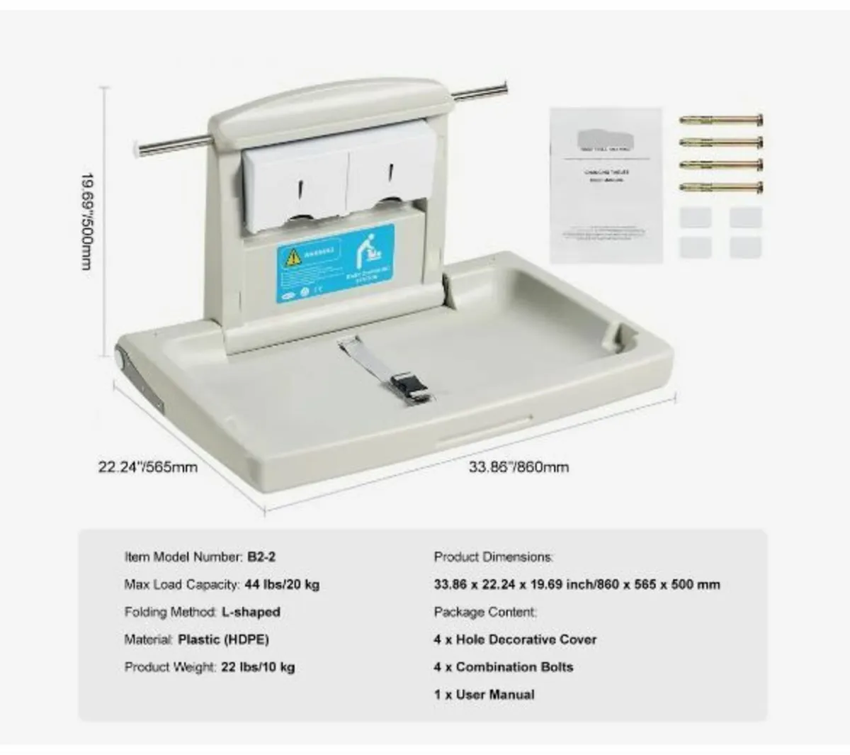 Wall-Mounted Baby Changing Station - Image 4