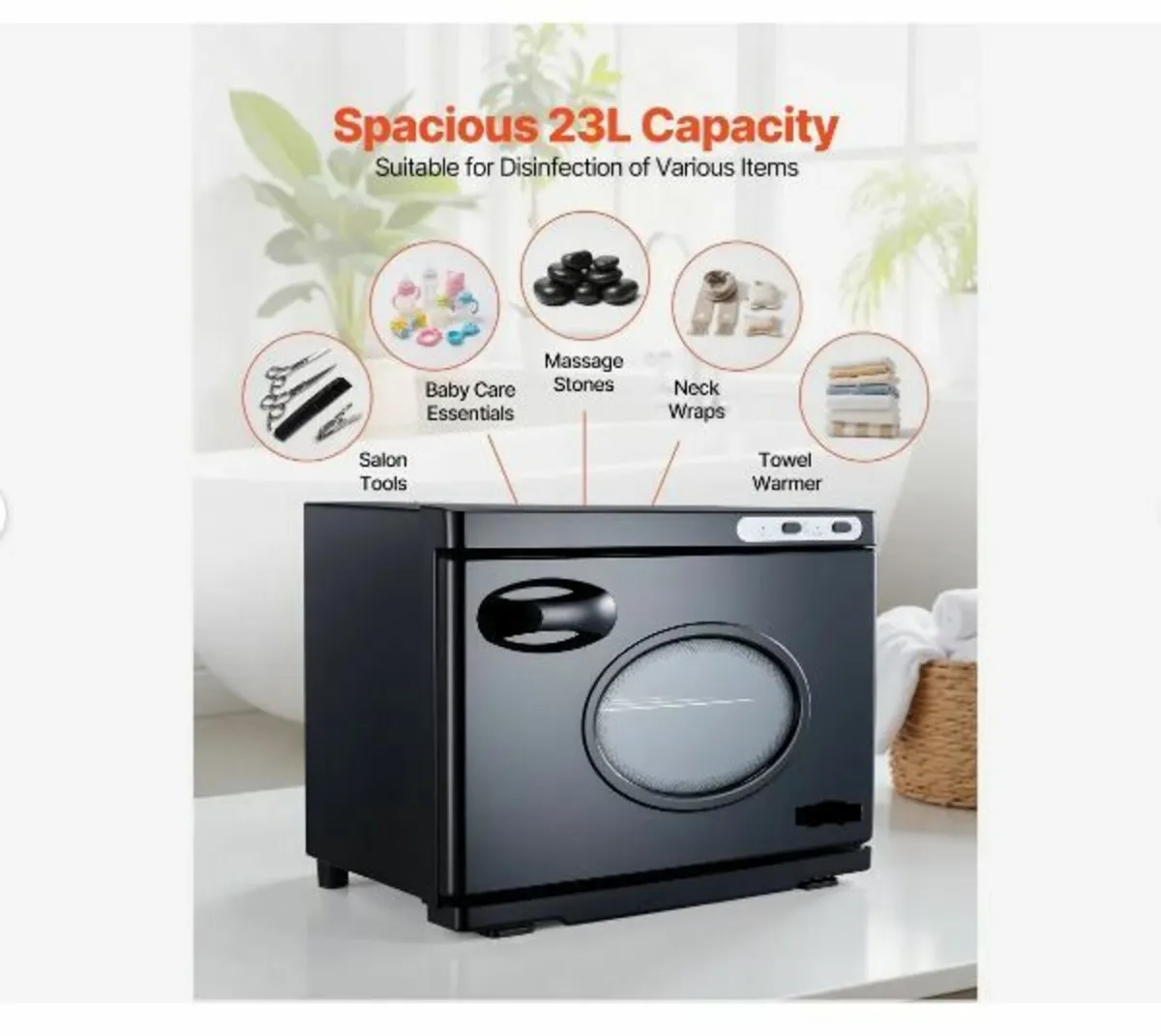 Hot Towel Warmer, 23L Large Towel Warmer Cabinet - Image 4