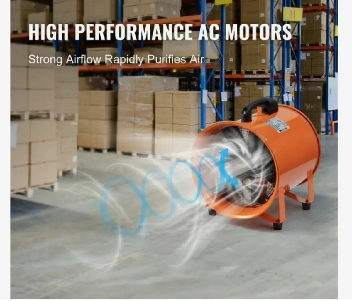 Portable Ventilator, 254mm Heavy Duty Cylinder - Image 3