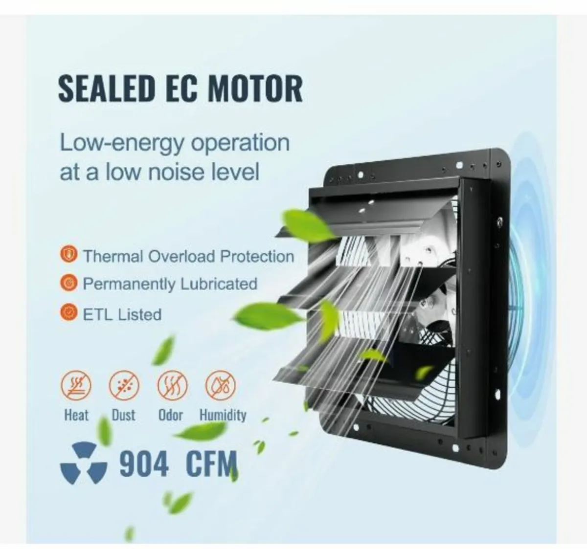 Shutter Exhaust Fan, 305 mm - Image 4
