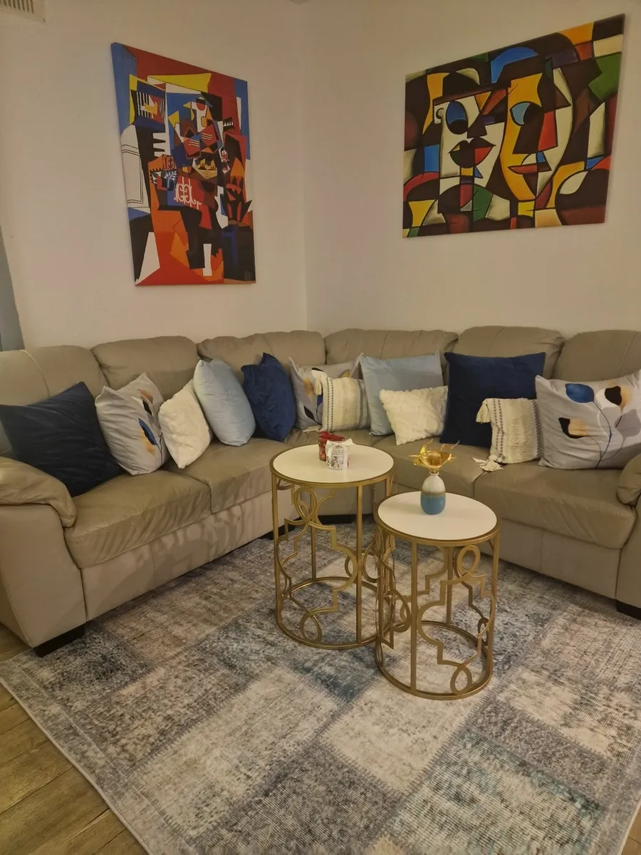 Beautiful grey corner sofa