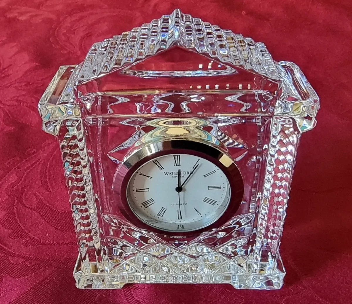 Waterford Crystal Mantle Clock Made In Ireland - Image 2
