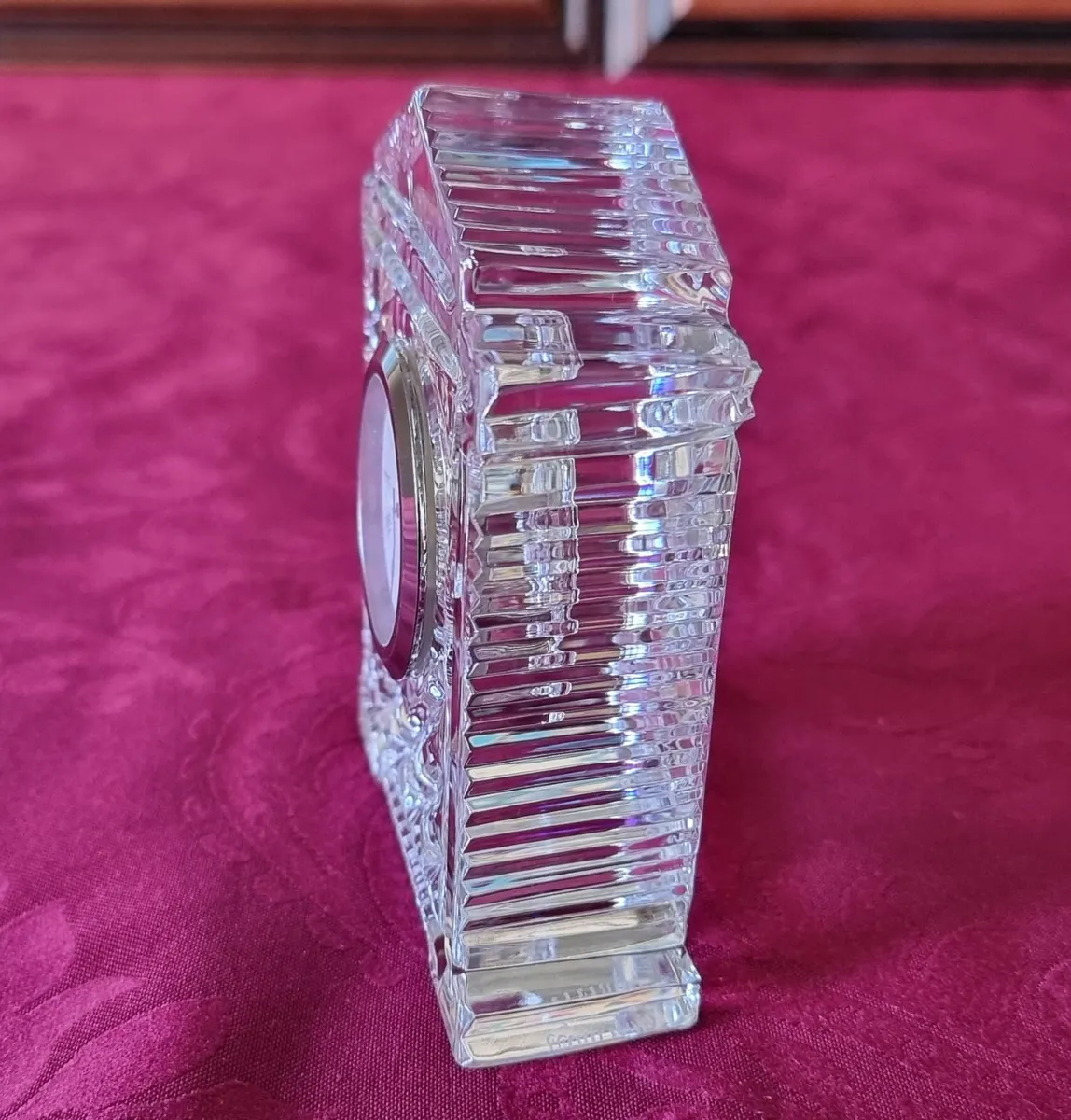 Waterford Crystal Mantle Clock Made In Ireland - Image 4