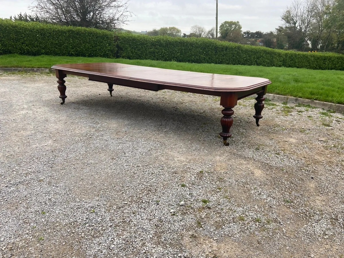 William IV large dining room table - Image 2