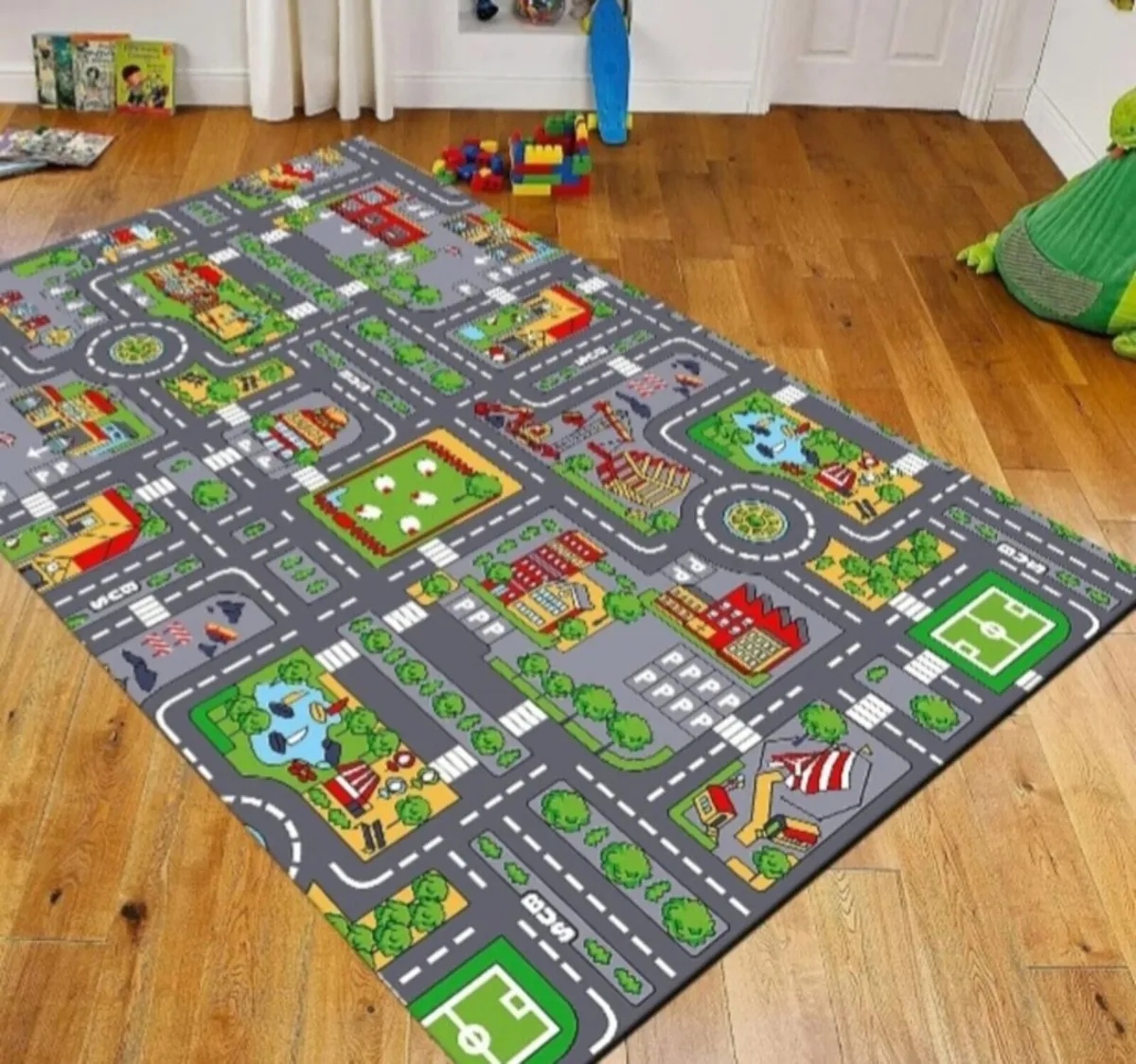 Car track rug Imaginext Superhero Action Toys - Image 1