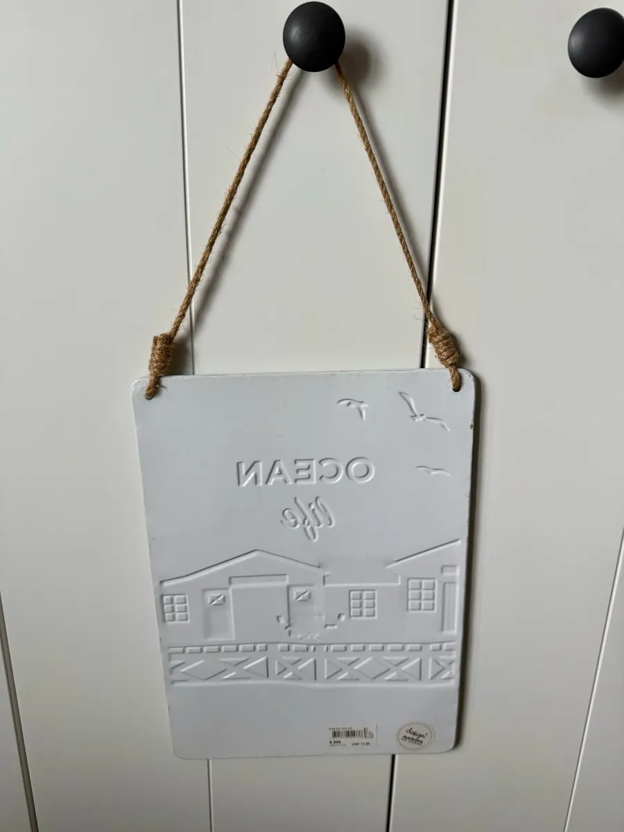 Ocean life metal tin sign - Image 3