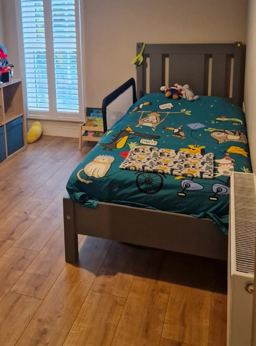 Grey Wooden 3ft Single Bedframes - Image 3