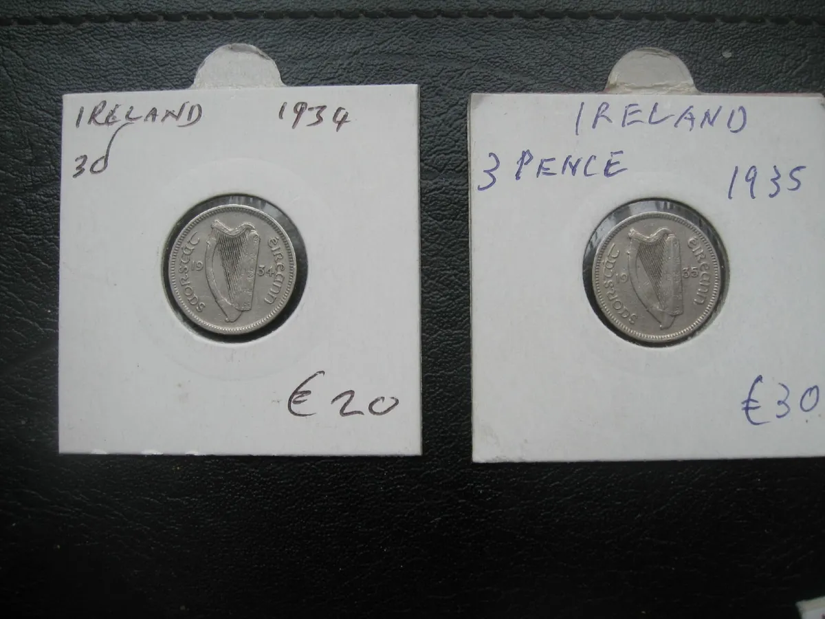 Irish 3d Three Pence Coins - Various Prices - Image 4