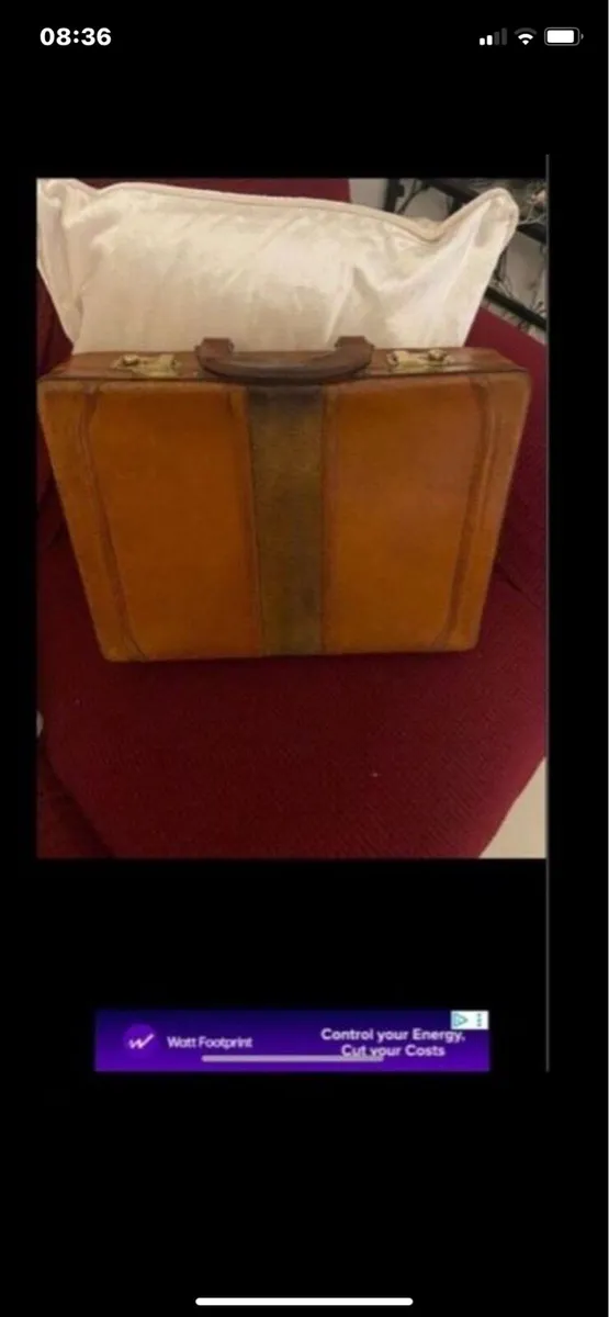 Vintage Leather Briefcase - Image 2