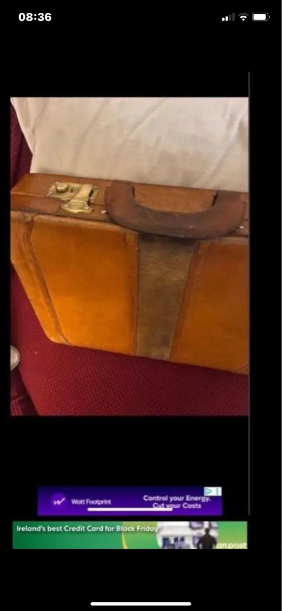 Vintage Leather Briefcase - Image 3