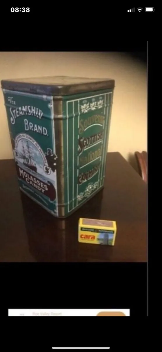 Vintage’The Steamship Brand’ Metal Box - Image 1