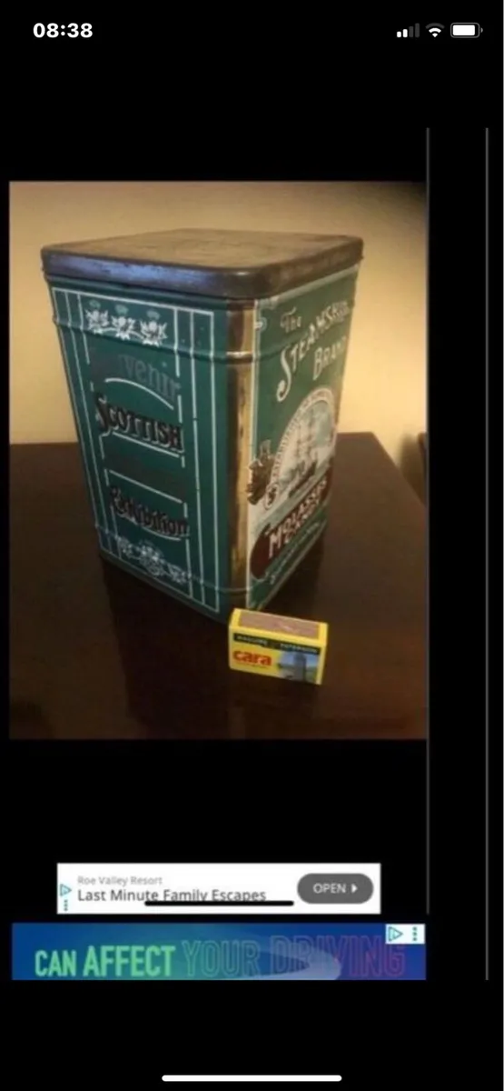 Vintage’The Steamship Brand’ Metal Box - Image 3