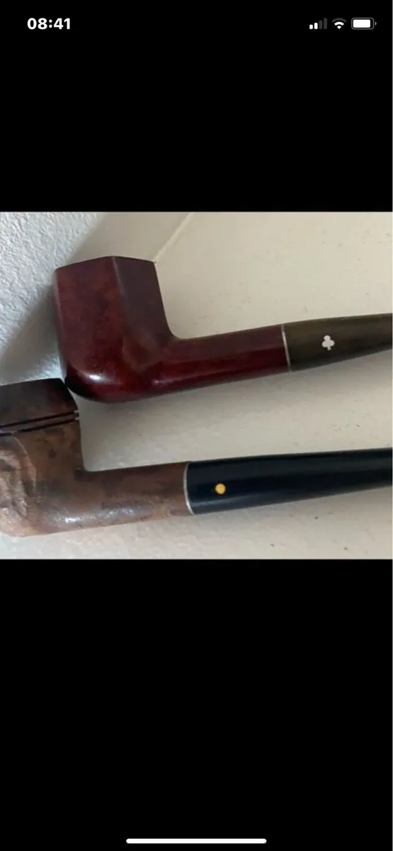 Vintage Smoking Pipe Collection & Stand - Image 4