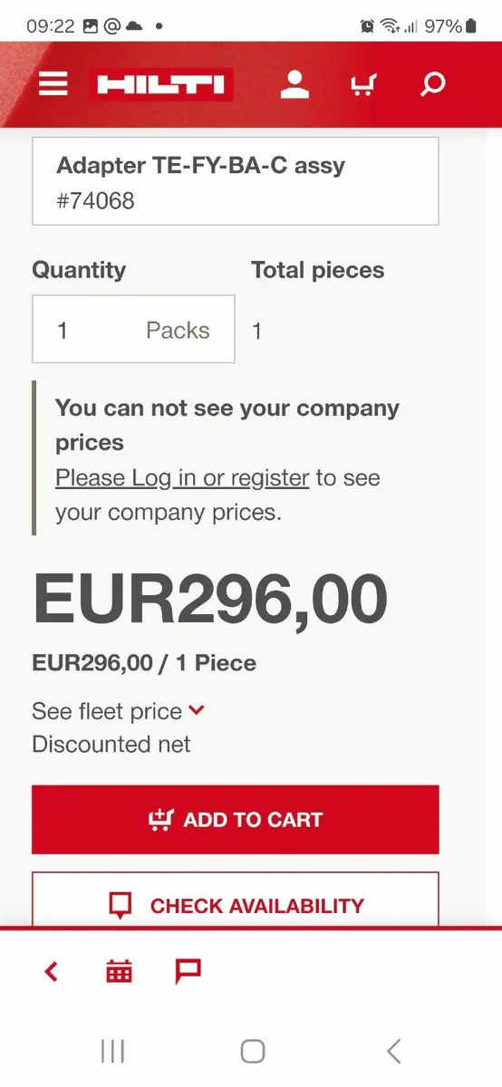 HILTI SDS MAX to sds + adapter - Image 2