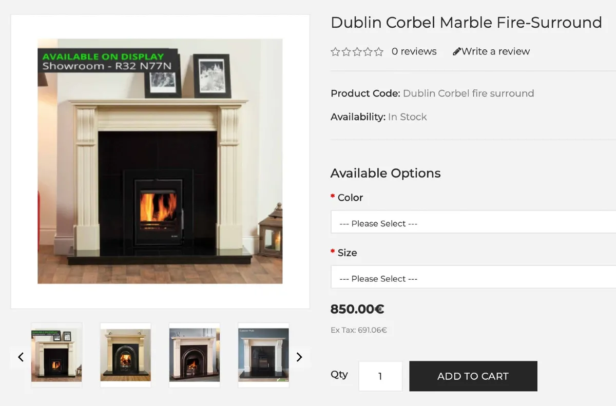 Marble Fireplace (complete) - Image 2