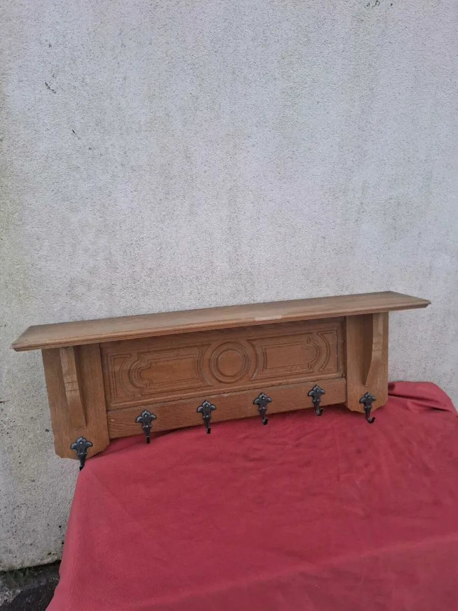 Wood coat holder 102cm long - Image 2