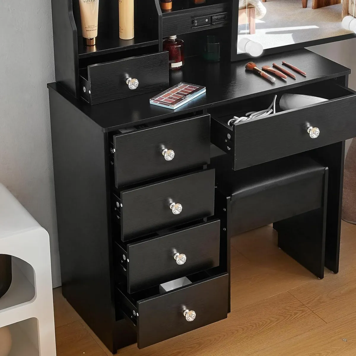 Dressing Table Mirror Vanity Desk with Lights - Image 4