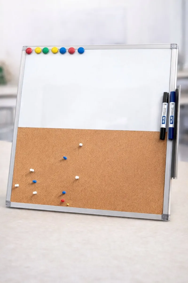 Whiteboard & Cork Bulletin Board – Great Condition