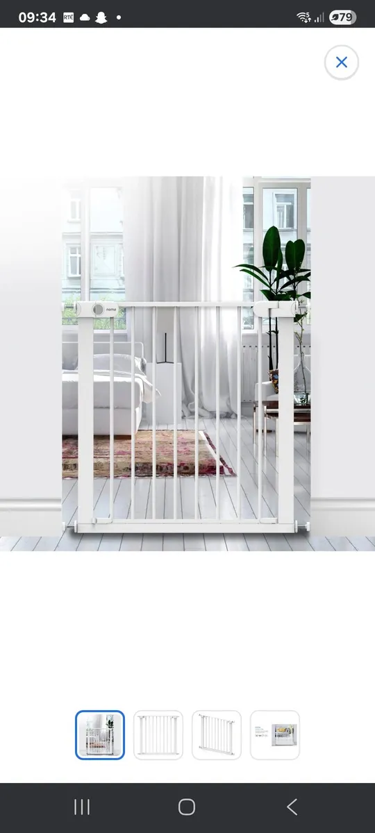 Pressure stair gate