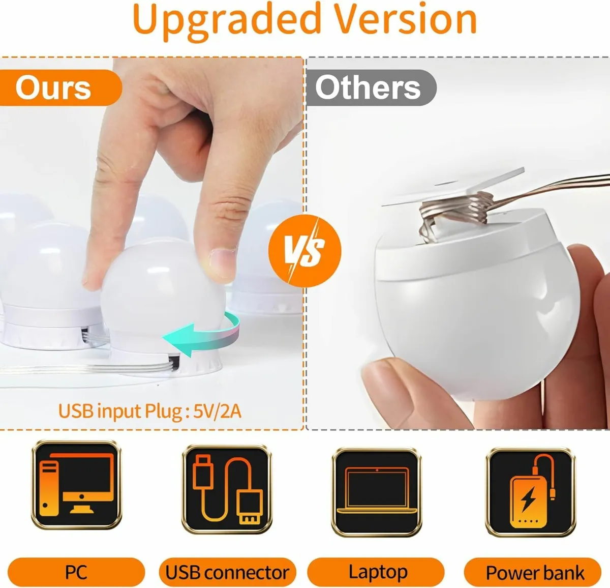 Mirror Lights 14 Bulbs, Hollywood Mirror Light - Image 4