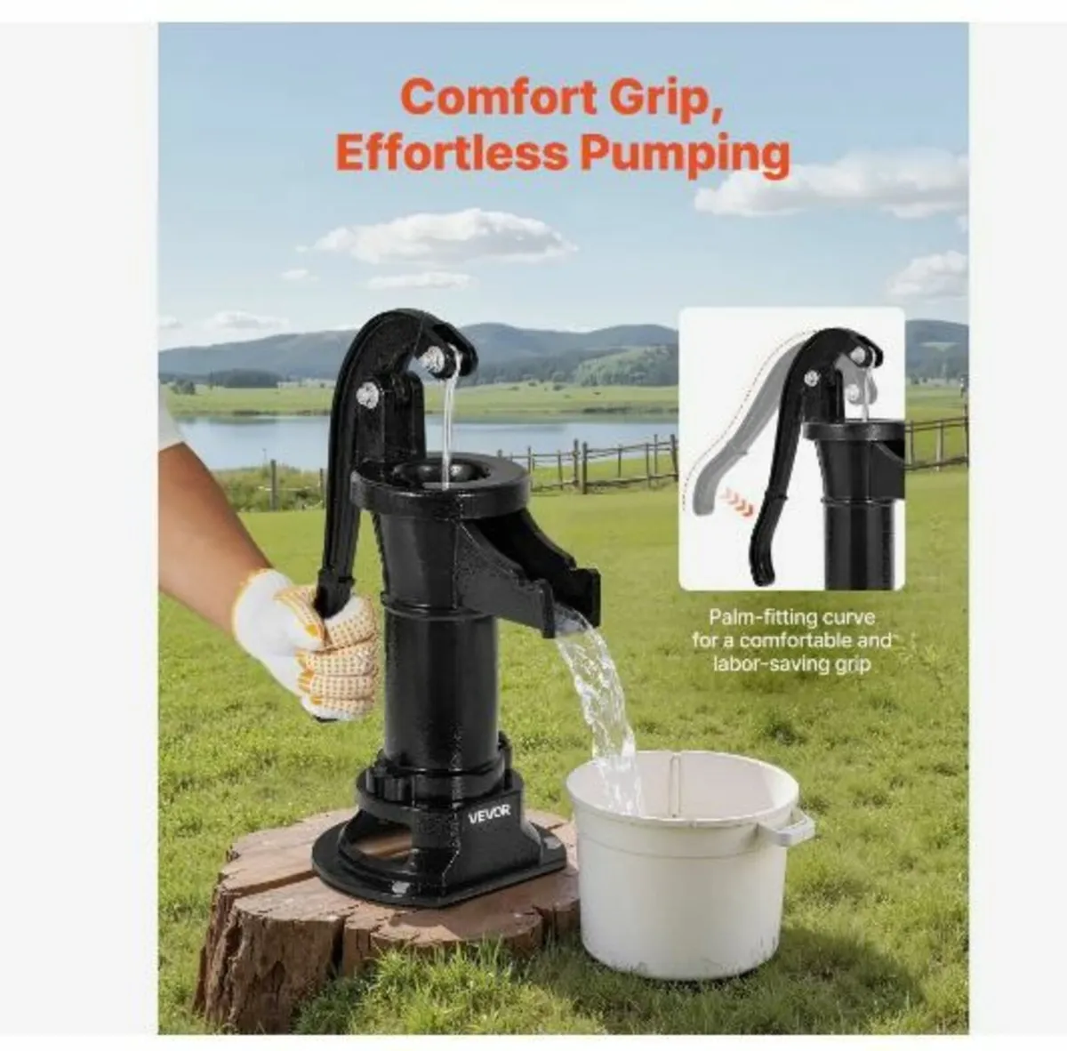 Well Hand Pitcher Pump, 25 ft Maximum Lift - Image 4