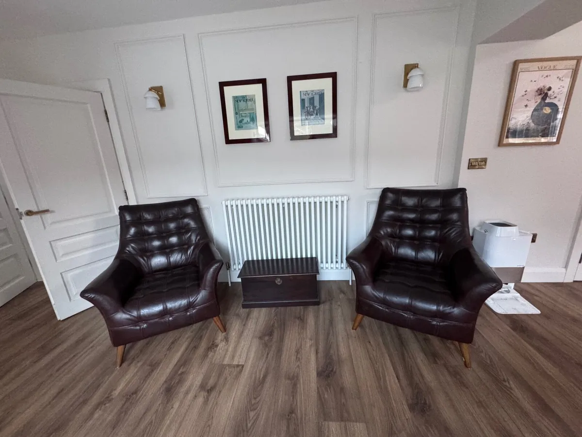 Leather lounge Chairs - Image 3
