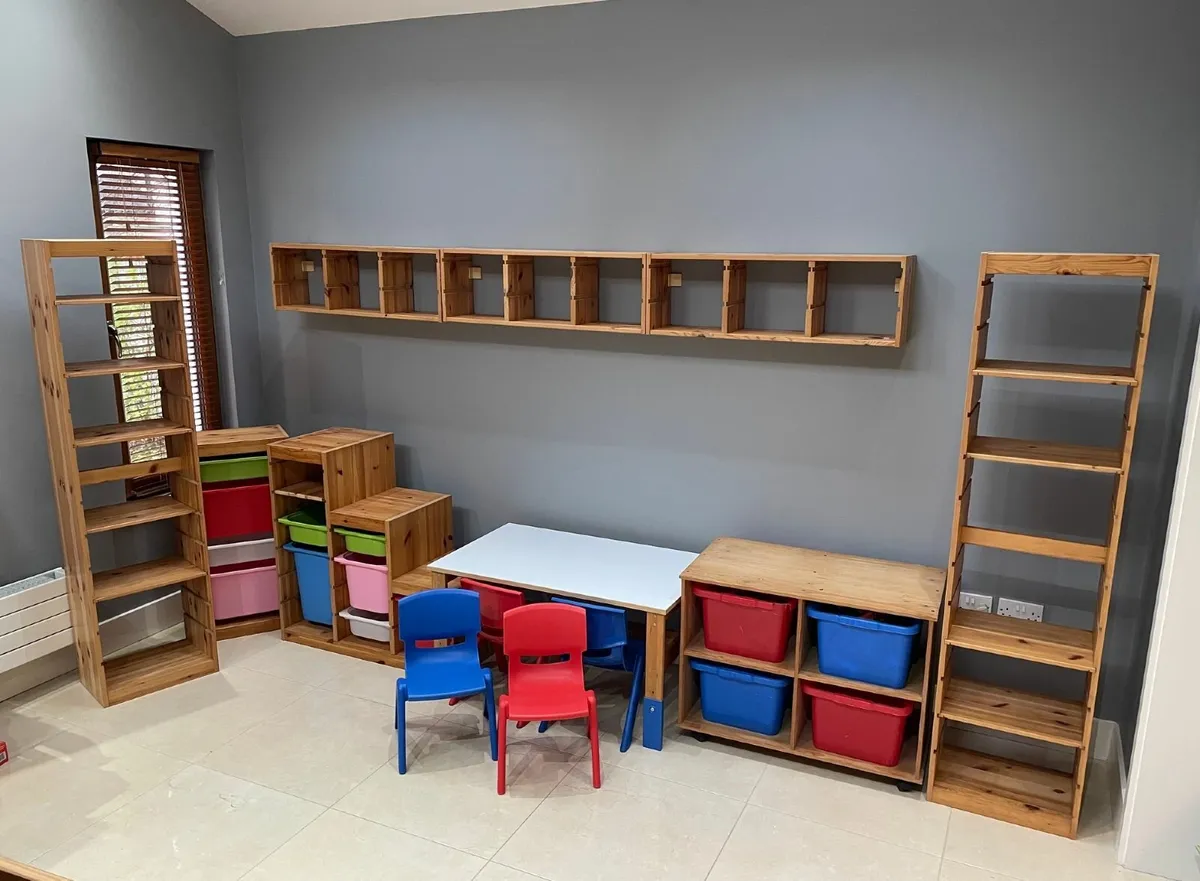IKEA Solid Wood Storage Units. Ideal Playroom Set - Image 1