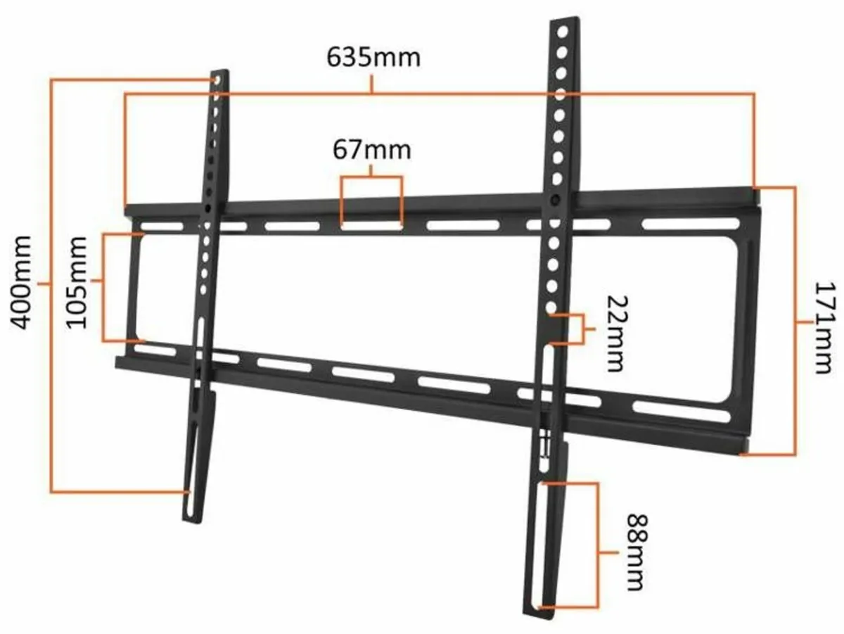 Tv Wall Mount Bracket Flat Fixed 32''-65'' - Image 2