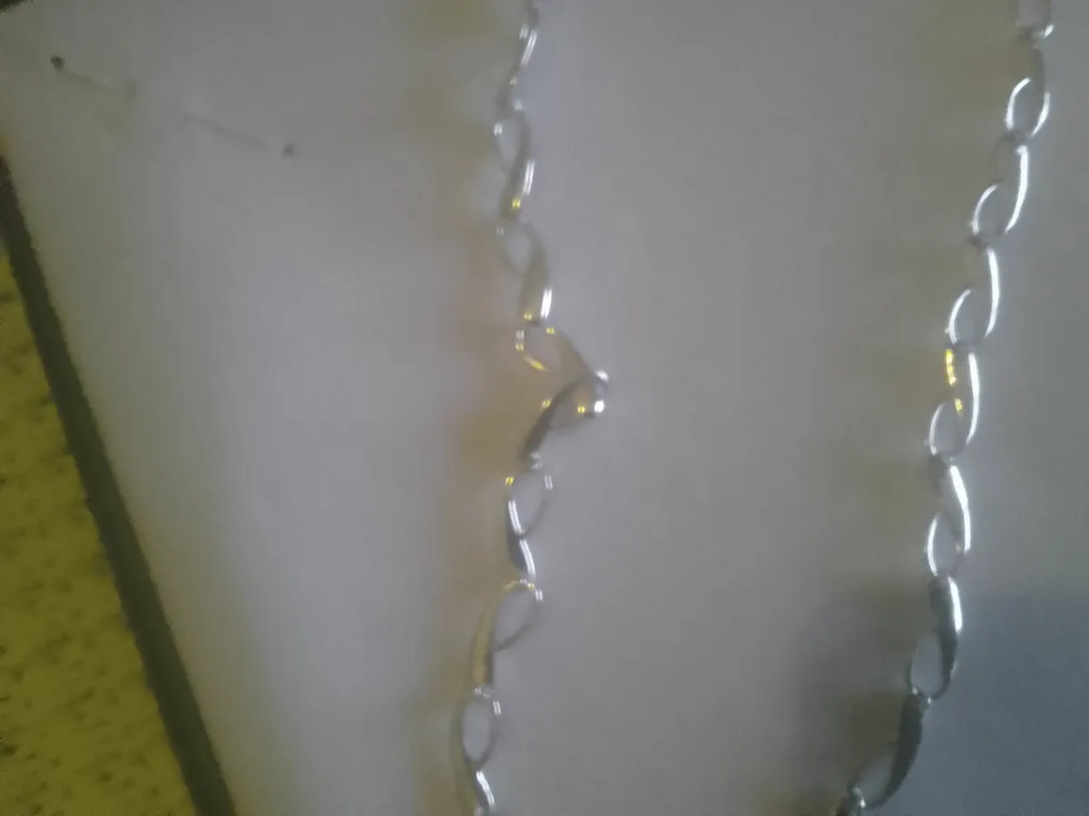 Stg silver lucy Q designer infinity necklace 18 " - Image 2