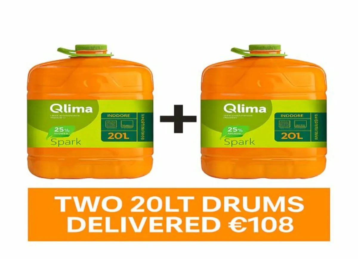 2× 20L Qlima Odourless Paraffin Fuel Delivered - Image 1