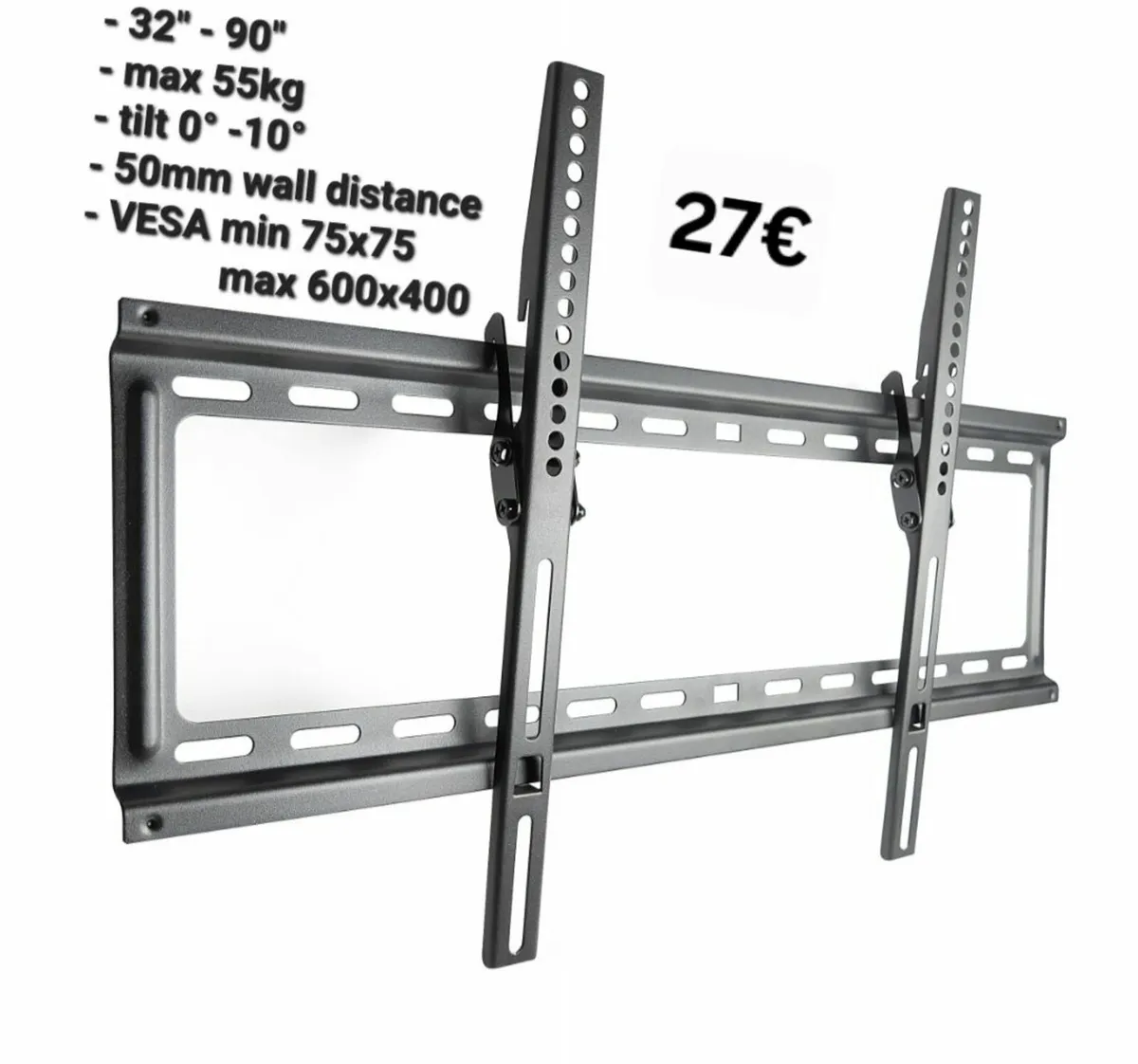 TV Wall Mount Bracket Tilt 32" - 90" TV - Image 1