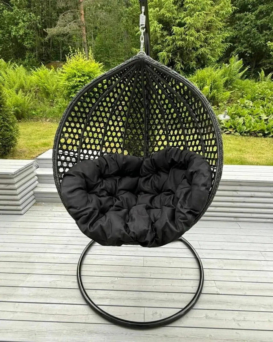 Egg Chair with Cushion and frame - Image 4