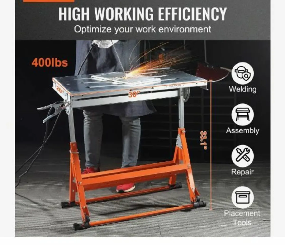Welding Table 76.2 cm x 50.8 cm - Image 2