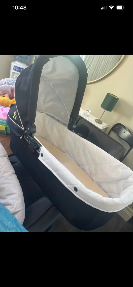 Out n about carry cot and double buggy adaptor - Image 2