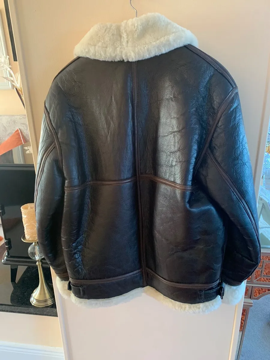 Leather Aviator Jacket - Image 2
