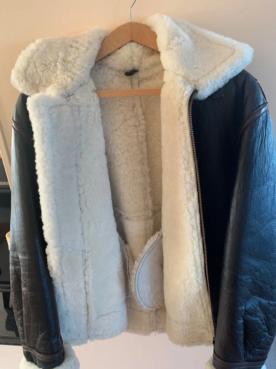 Leather Aviator Jacket - Image 3