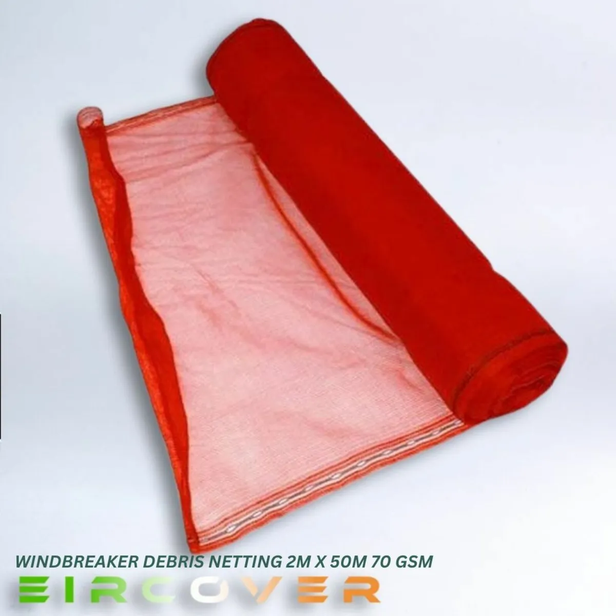 Windbreak Netting  2m x 50m (6'6''x 164') Red - Image 1