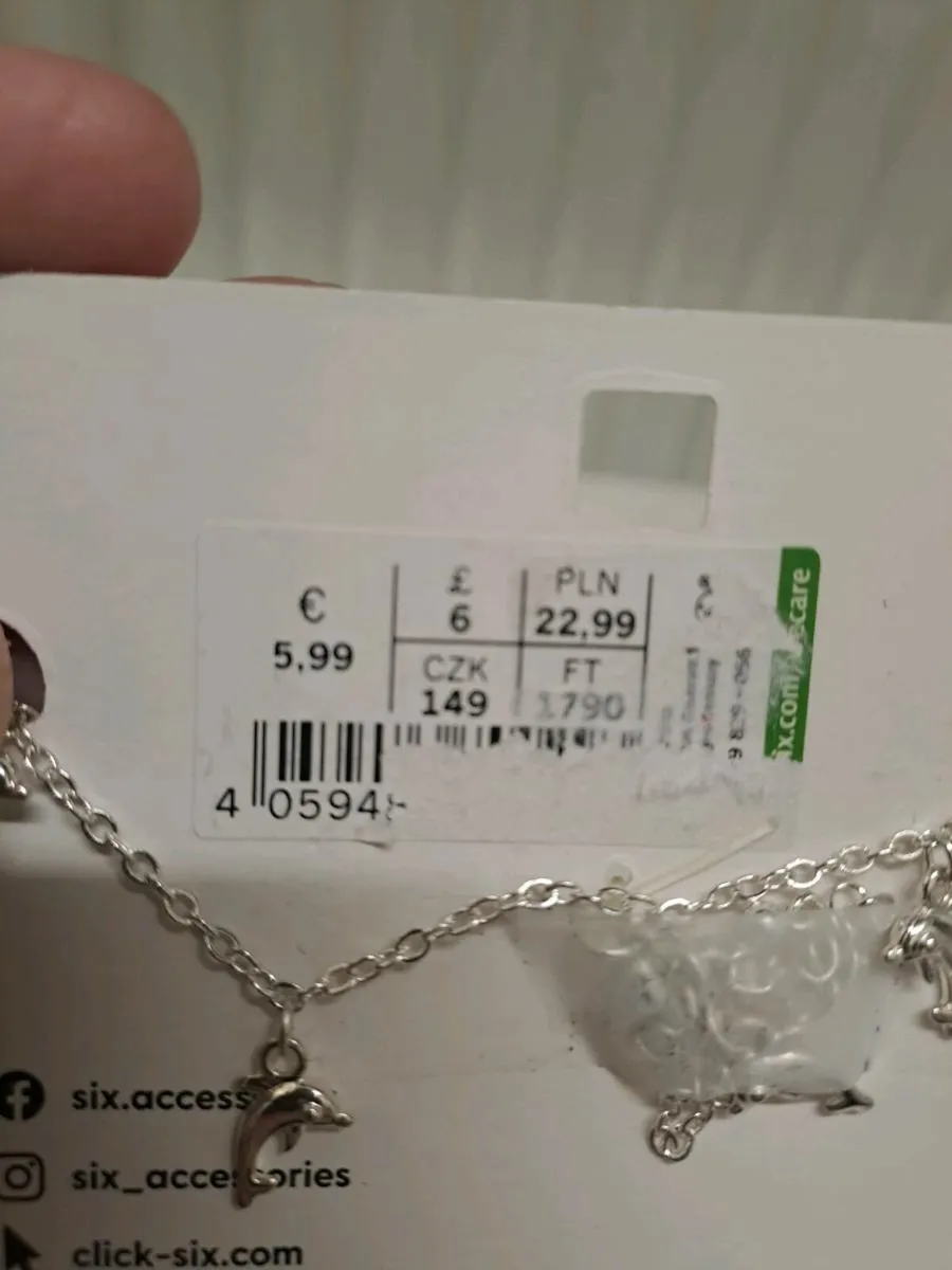 Silver dolphin anklet - Image 3