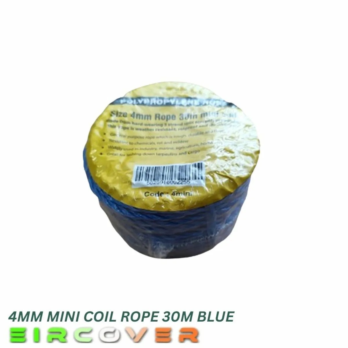 General Purpose Blue Rope 4mm x 30m  Mini Coil - Image 3