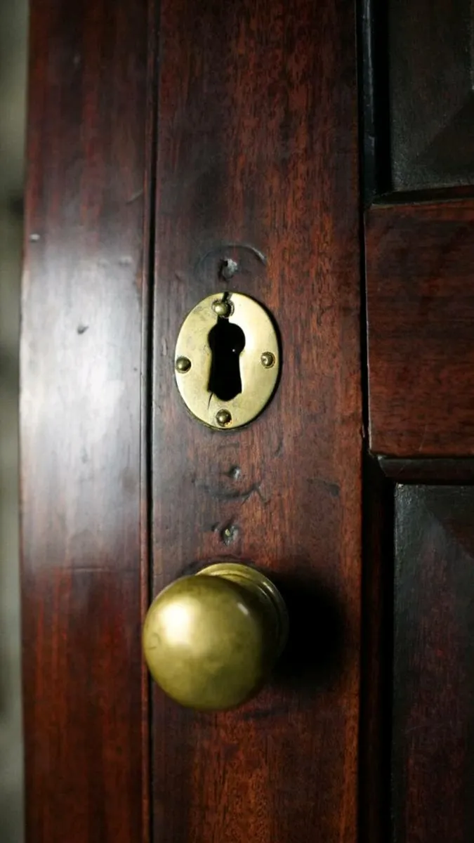 Antique Georgian country house corner cabinet - Image 3