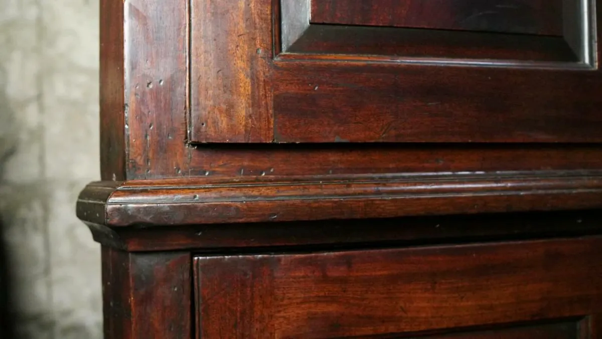 Antique Georgian country house corner cabinet - Image 4