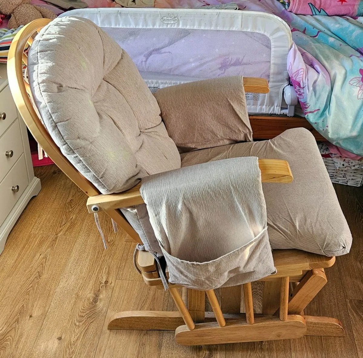 Babylo Baby Feeding Rocking Chair with Stool - Image 1