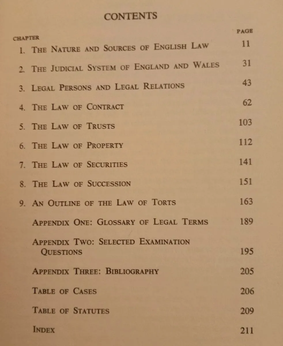 General Principles English Law Vintage Book - Image 2