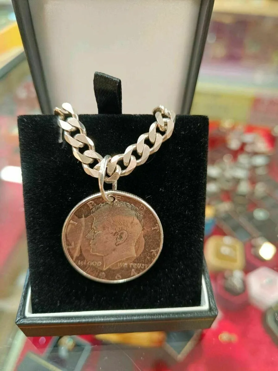 1964 Silver Dollar Necklace - Image 1