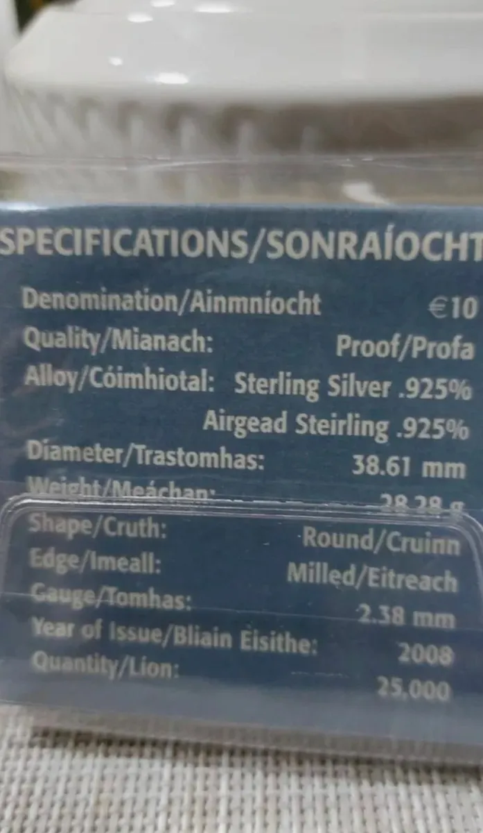 Ireland 10 Euro Skellig Michael 2008 Silver Proof - Image 3