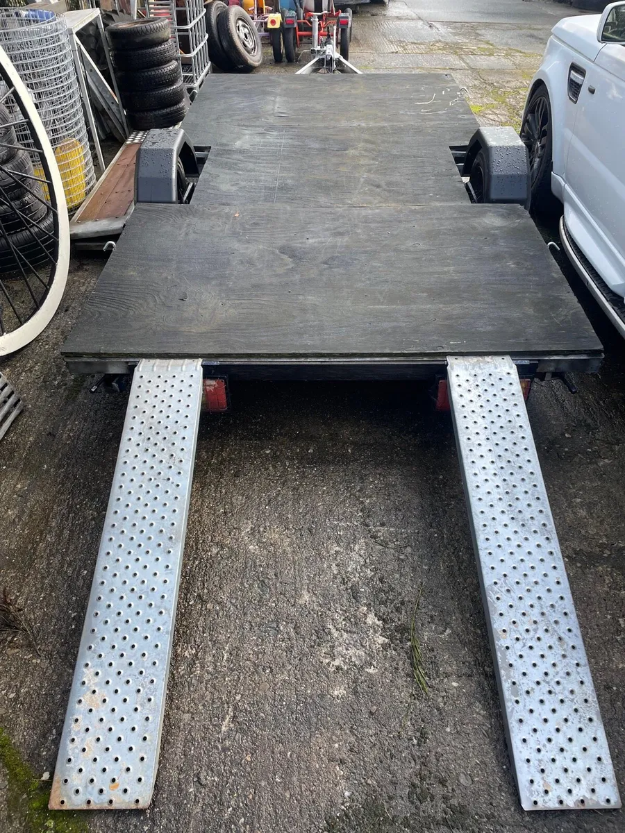 12×6 trailer with brakes & ramps & jack stands - Image 2