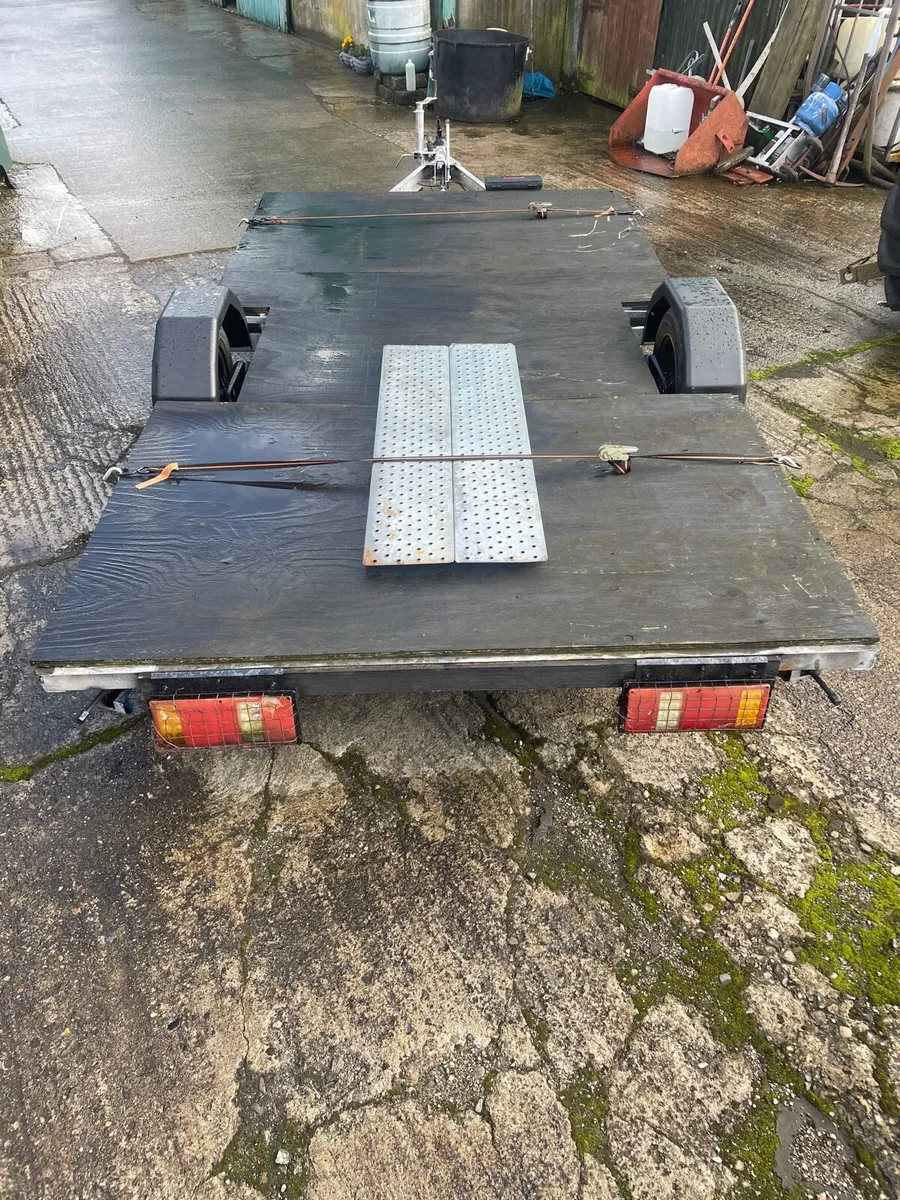 12×6 trailer with brakes & ramps & jack stands - Image 3
